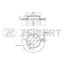 BS-6205 ZEKKERT Гальмівний диск