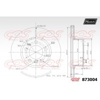 873004 MAXTECH Гальмівний диск