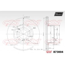 873004 MAXTECH Гальмівний диск