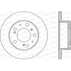 BDA1136.10 OPEN PARTS Гальмівний диск