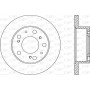 BDA1136.10 OPEN PARTS Гальмівний диск