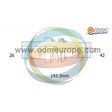 16-210090 Multiparts Півосевий вал диференціал