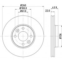 MDC1607C MINTEX Гальмівний диск