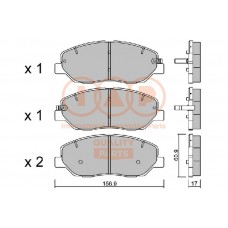 704-07088P IAP QUALITY PARTS КомплеК т гальмівних колодок, дискове гальмо
