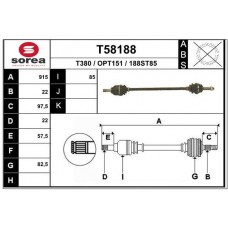 T58188 EAI Привідний вал
