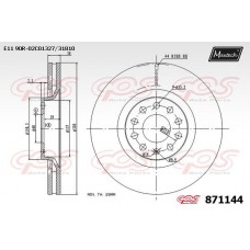 871144 MAXTECH Гальмівний диск