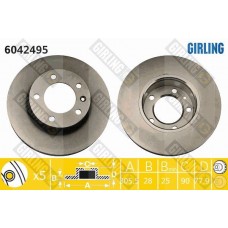 6042495 GIRLING Гальмівний диск
