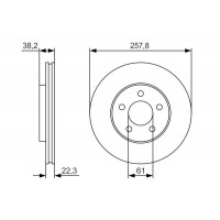 0 986 479 R56 BOSCH Гальмівний диск
