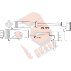 610333RB R BRAKE Сигналізатор зносу гальмівних колодок
