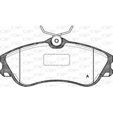 BPA0634.00 OPEN PARTS Комплект гальмівних колодок дисковий гальм