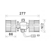 SA8022 AVA QUALITY COOLING Вентилятор салону