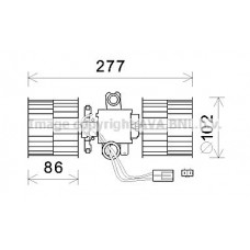 SA8022 AVA QUALITY COOLING Вентилятор салону