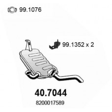 40.7044 ASSO Глушник вихлопних газів кінцевий