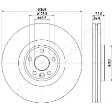 DI-L17 JAPANPARTS Гальмівний диск