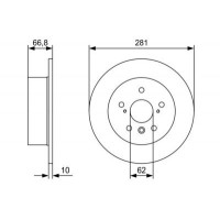 0 986 479 W38 BOSCH Гальмівний диск