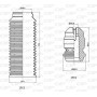 DCK5082.04 OPEN PARTS Пилозахисний комплект амортизатор