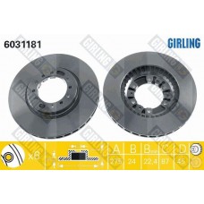6031181 GIRLING Гальмівний диск