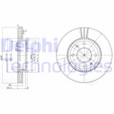 BG4013 DELPHI Гальмівний диск