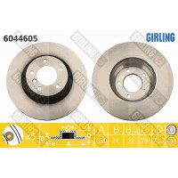 6044605 GIRLING Гальмівний диск