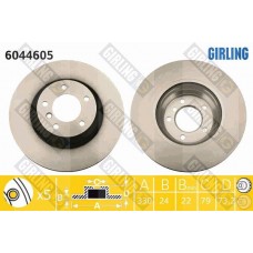 6044605 GIRLING Гальмівний диск