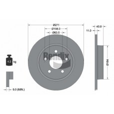 BDS1292 BENDIX Braking Гальмівний диск