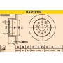 BAR16124 BARUM Гальмівний диск