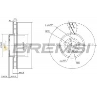 CD8625VRD BREMSI Гальмівний диск
