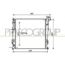 HN804R005 PRASCO Радіатор охолодження двигуна
