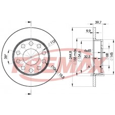 BD3637 FREMAX BRAKE DISC HIGH CARBON