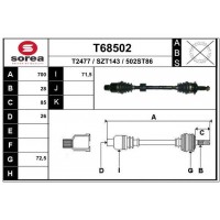 T68502 EAI Привідний вал