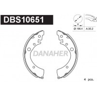 DBS10651 DANAHER Комплект гальмівних колодок