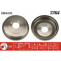 DB4335 TRW Гальмівний барабан