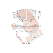 RB2424 R BRAKE КомплеК т гальмівних колодок, дискове гальмо