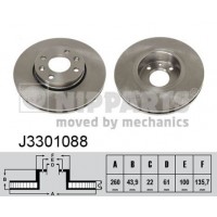 J3301088 NIPPARTS Гальмівний диск