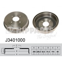 J3401000 NIPPARTS Гальмівний барабан