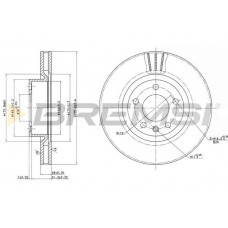 CD6330V BREMSI Гальмівний диск