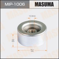 MIP-1006 MASUMA Паразитный / ведущий ролик, Поліклиновий ремінь