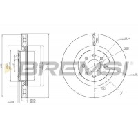 CD7773V BREMSI Гальмівний диск
