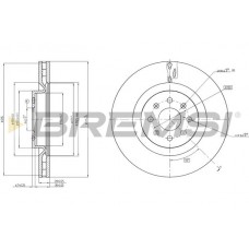 CD7773V BREMSI Гальмівний диск