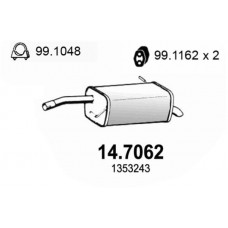 14.7062 ASSO Глушник вихлопних газів кінцевий