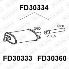 FD30334 VENEPORTE Глушник вихлопних газів кінцевий