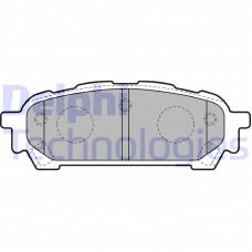LP1822 DELPHI Комплект гальмівних колодок дисковий гальм