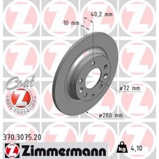 370.3075.20 ZIMMERMANN Гальмівний диск