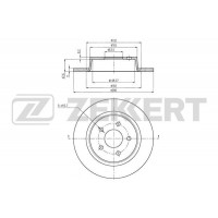 BS-6077 ZEKKERT Гальмівний диск