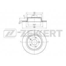 BS-6077 ZEKKERT Гальмівний диск