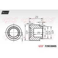 72933005 MAXTECH Поршень корпус скоби гальма