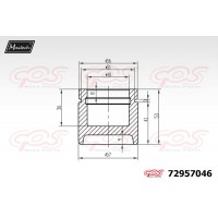 72957046 MAXTECH Поршень корпус скоби гальма