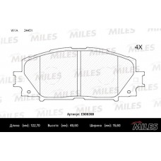 E500358 MILES КомплеК т гальмівних колодок, дискове гальмо
