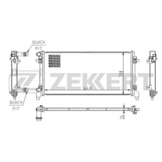 MK-1606 ZEKKERT Радіатор охолодження двигуна