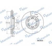 MBC030166 MANDO Гальмівний диск